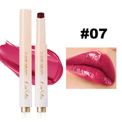Press-Type Lipstick with 8 Colors - Mirror Gloss Lip Glaze for Moisturizing and Nourishing Lip Makeup