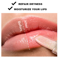 Quartet Color-Changing Moisturizing Lip Oil: Shimmering, Anti-Cracking Jelly Lip Balm