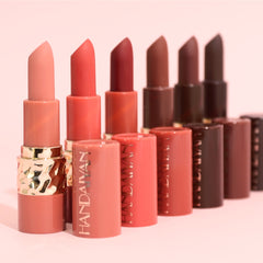 Luxurious Matte Lipstick Set of 6, Natural & Easy-to-Apply Lip Colors