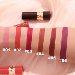 Luxurious Matte Lipstick Set of 6, Natural & Easy-to-Apply Lip Colors