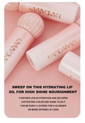 Hydrating Mirror-Finish Lip Stain: Silky Smooth Long-Lasting Lip Gloss